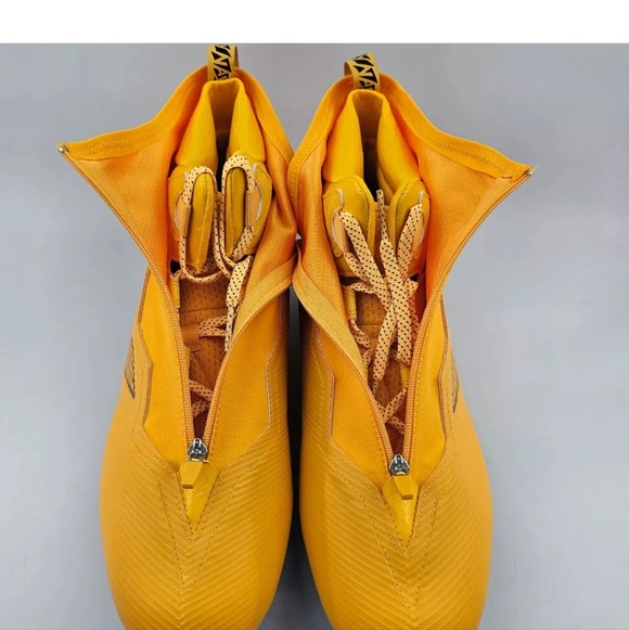 Adidas Nasty Fly Mens Size 16 Football Cleats Zip & Laceup Hi Top Lineman Gold - Picture 3 of 6
